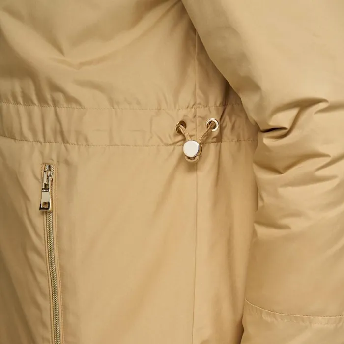 Woman Geox Jackets DORALEA WOMAN TravertineInfinity Reversible Jacket Travertineinfinity