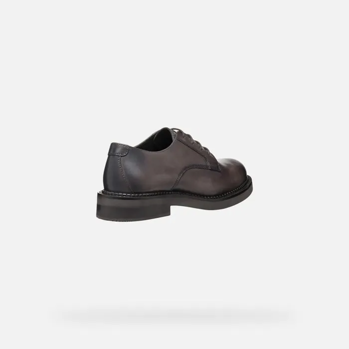Woman Geox Lace Ups And Brogues SERILDA WOMAN Taupe Laceup Shoes Taupe