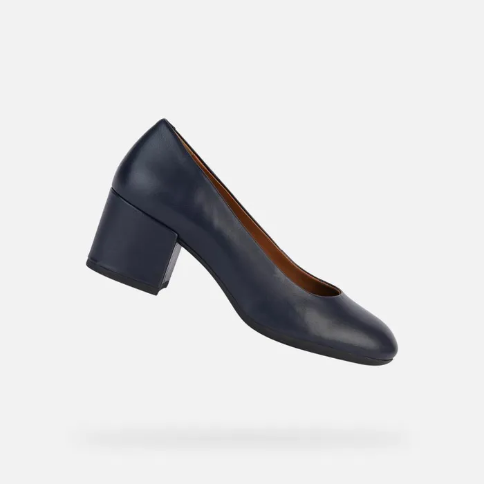 Woman Geox Pumps ELEANA Women039s Navy Medium Heel Pumps Geox Navy