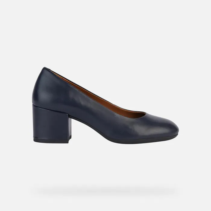 Woman Geox Pumps ELEANA Women039s Navy Medium Heel Pumps Geox Navy
