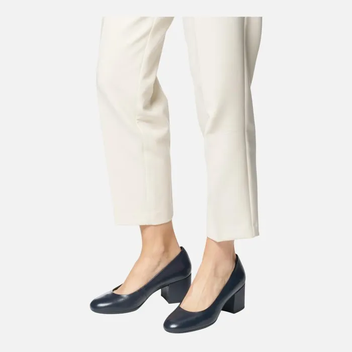 Woman Geox Pumps ELEANA Women039s Navy Medium Heel Pumps Geox Navy
