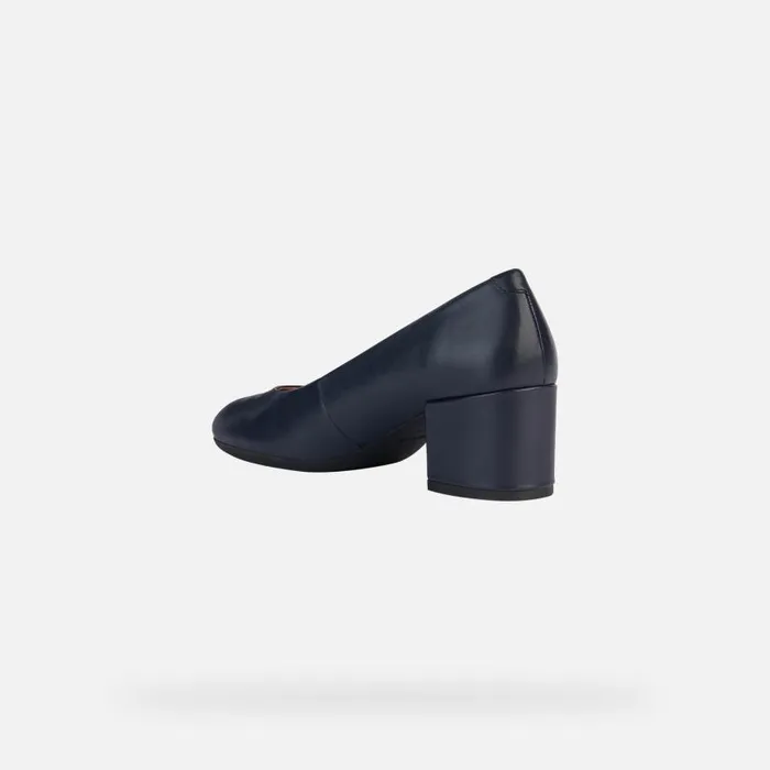 Woman Geox Pumps ELEANA Women039s Navy Medium Heel Pumps Geox Navy