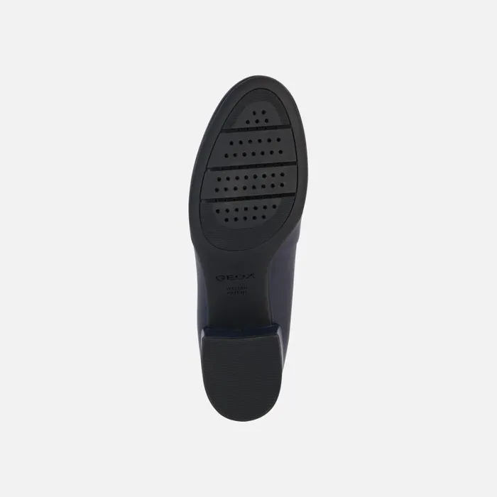 Woman Geox Pumps ELEANA Women039s Navy Medium Heel Pumps Geox Navy