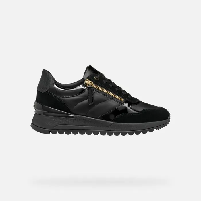 Woman Geox Sneakers DESYA WOMAN Black Low Top Sneakers Black