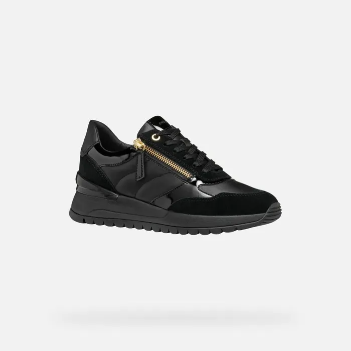 Woman Geox Sneakers DESYA WOMAN Black Low Top Sneakers Black