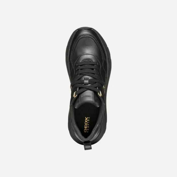 Woman Geox Sneakers DIAMANTA WOMAN Black Low Top Sneakers Black