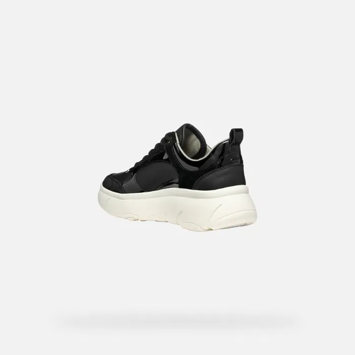 Woman Geox Sneakers NEBULA 20 X WOMAN Black Low Top Sneakers Black