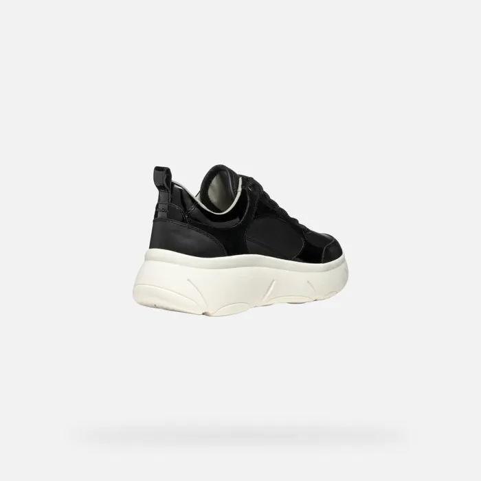 Woman Geox Sneakers NEBULA 20 X WOMAN Black Low Top Sneakers Black