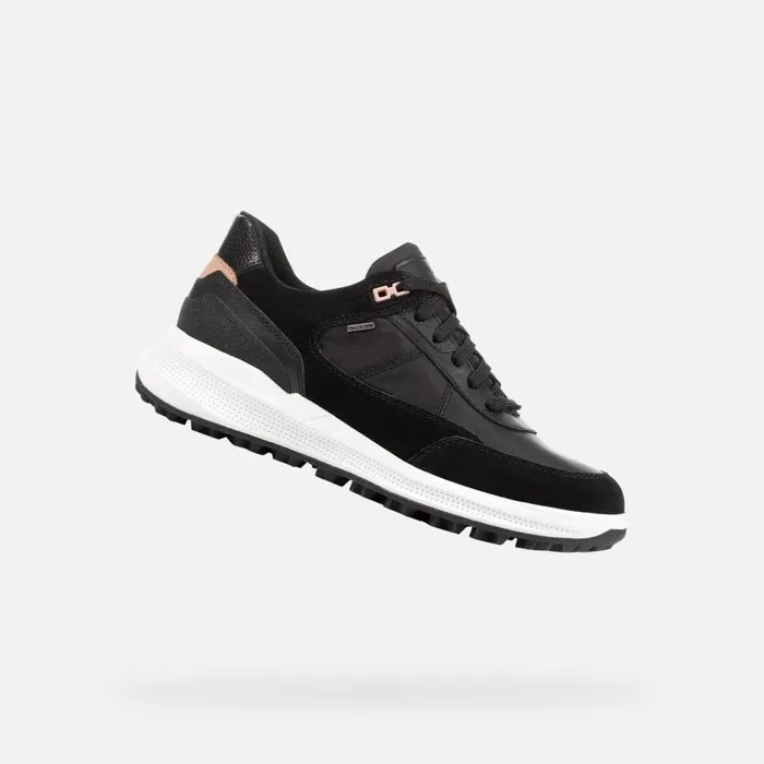 Woman Geox Sneakers PG1X B ABX A Waterproof Shoes Black Woman Geox Black