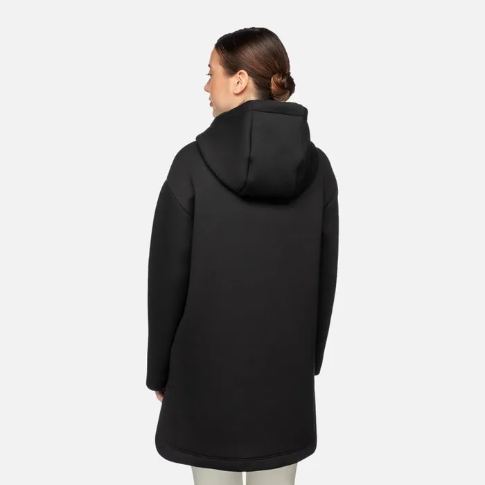 Woman Geox Sweatshirts And Hoodies SWEATER WOMAN Black Hoodie Black