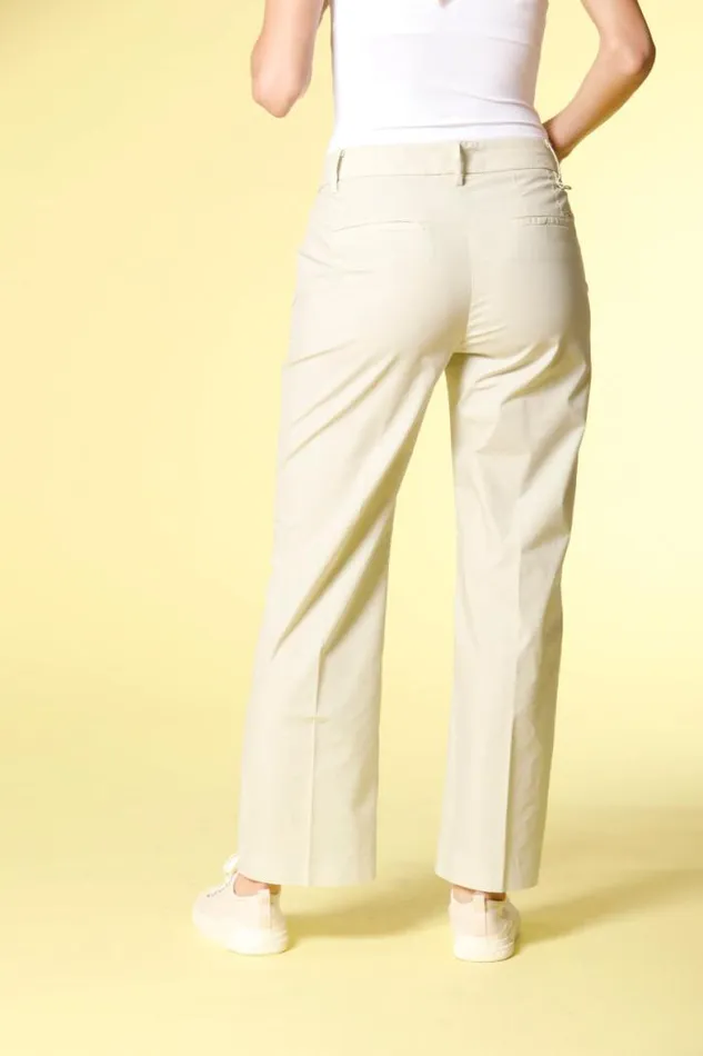 Woman New York Cropped Chino Pants In Cotton And Tencel Parachute Fabric Regular Mason039s Pants