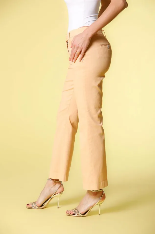 Woman New York Trumpet Chino Pants In Cotton And Tencel Piquet Slim Mason039s Pants