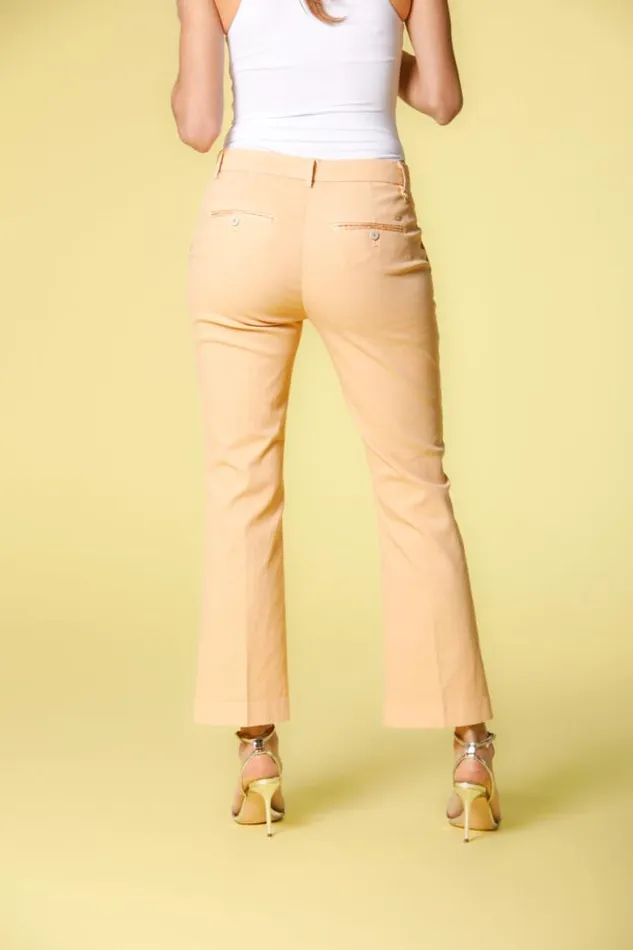 Woman New York Trumpet Chino Pants In Cotton And Tencel Piquet Slim Mason039s Pants