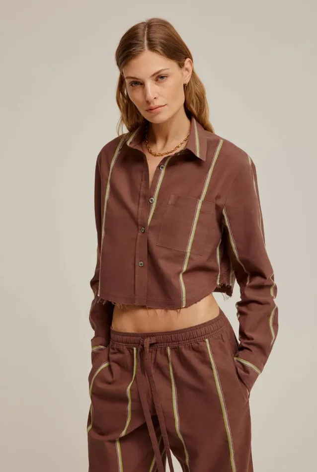 Woman Venroy Shirts Cropped Shirt