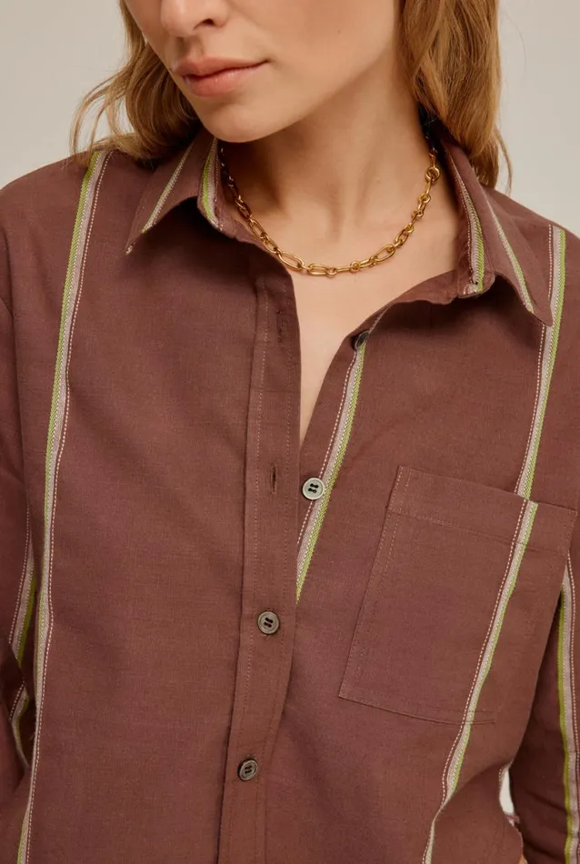 Woman Venroy Shirts Cropped Shirt