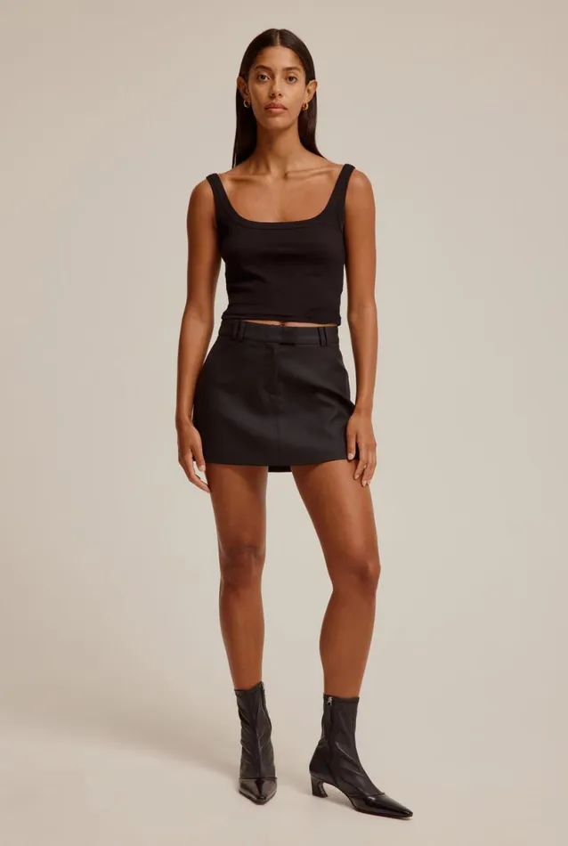 Woman Venroy Skirts Tailored Wool Mini Skirt