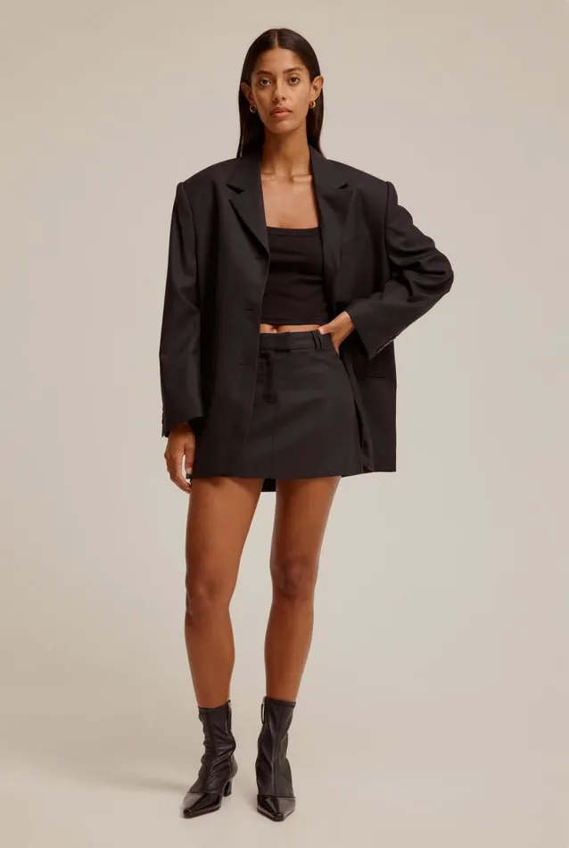 Woman Venroy Skirts Tailored Wool Mini Skirt