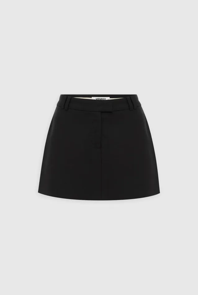 Woman Venroy Skirts Tailored Wool Mini Skirt