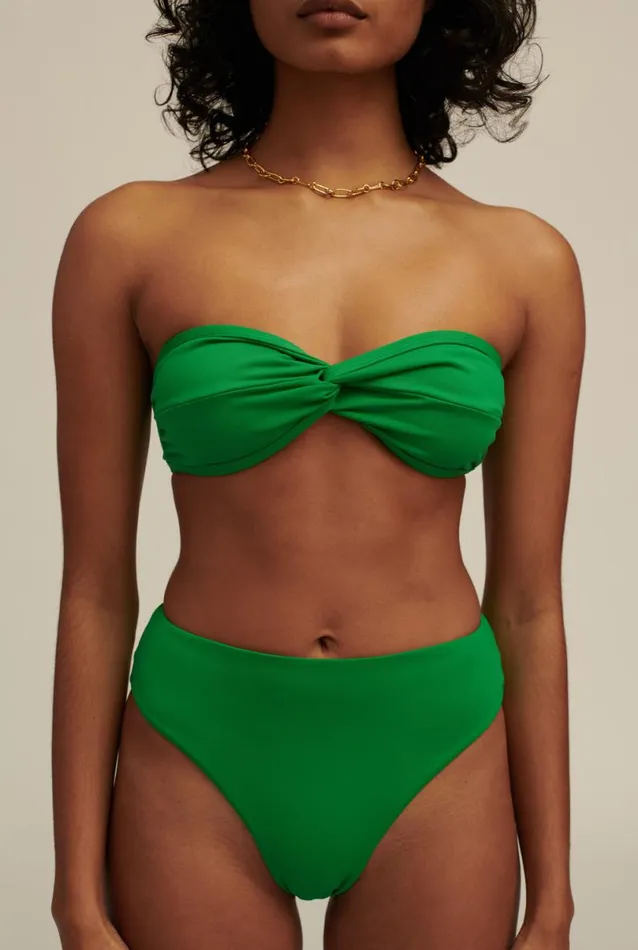 Woman Venroy Swim and Separates Twist Strapless Top