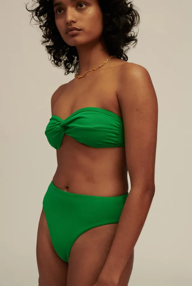 Woman Venroy Swim and Separates Twist Strapless Top