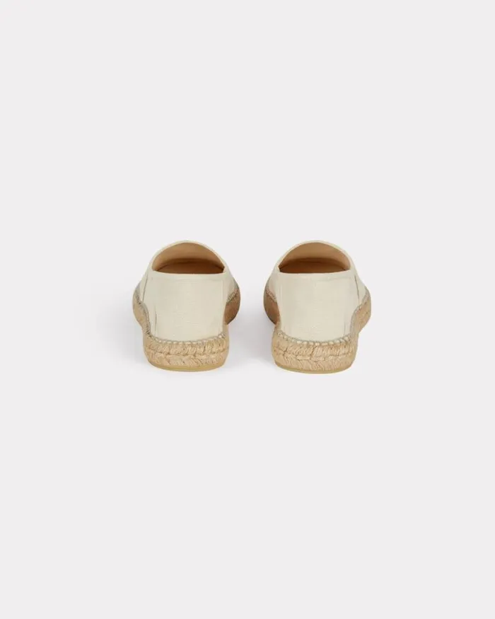 Women 039Boke Flower 20039 Embroidered Canvas Espadrilles Ecru Kenzo Mules And Espadrilles
