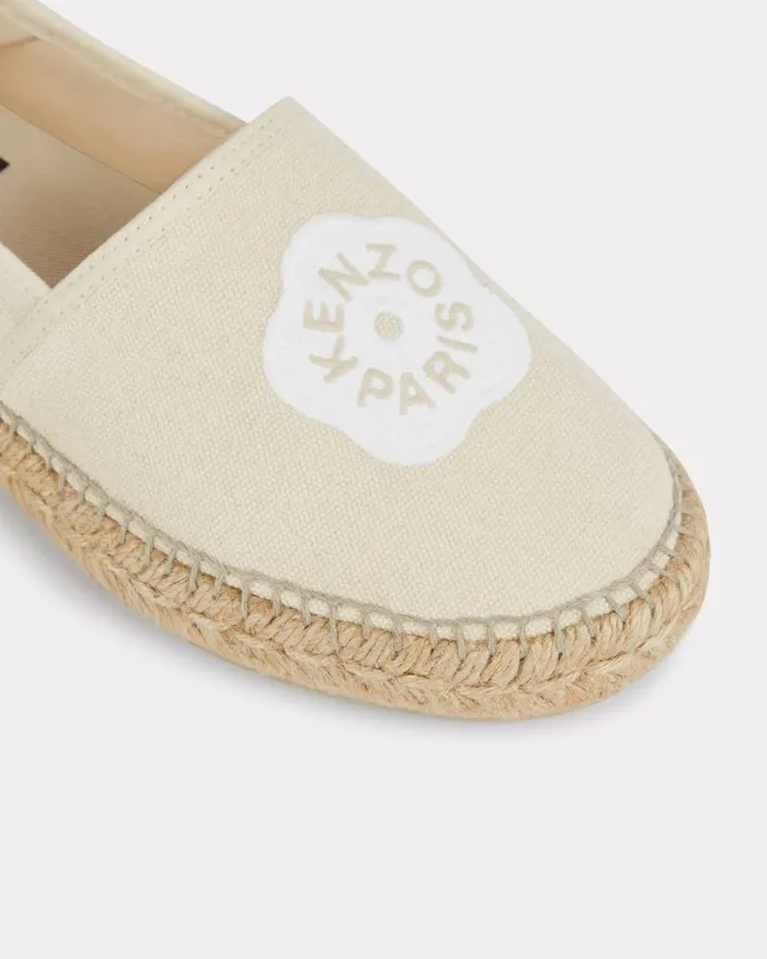 Women 039Boke Flower 20039 Embroidered Canvas Espadrilles Ecru Kenzo Mules And Espadrilles