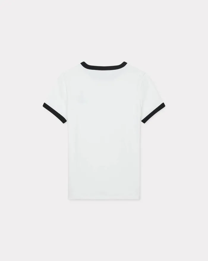 Women 039Boke Flower 20039 Embroidered Tshirt White Kenzo Tshirts And Polos