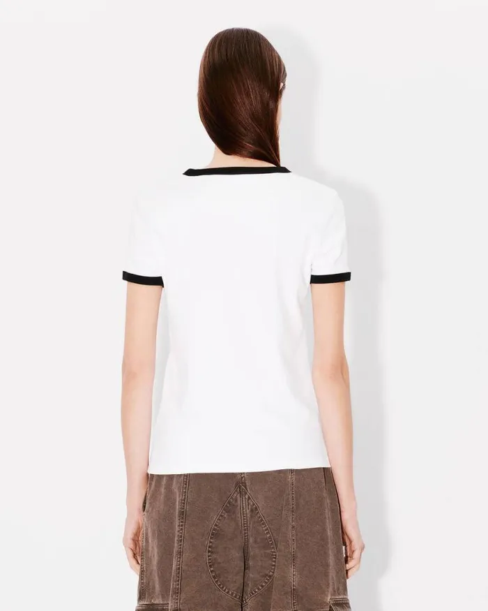 Women 039Boke Flower 20039 Embroidered Tshirt White Kenzo Tshirts And Polos