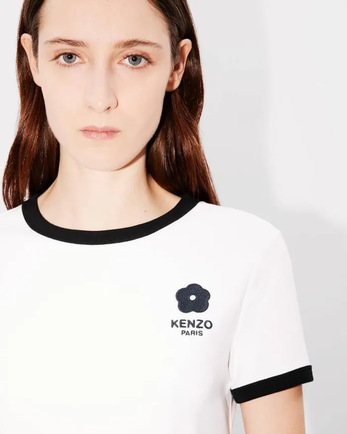 Women 039Boke Flower 20039 Embroidered Tshirt White Kenzo Tshirts And Polos