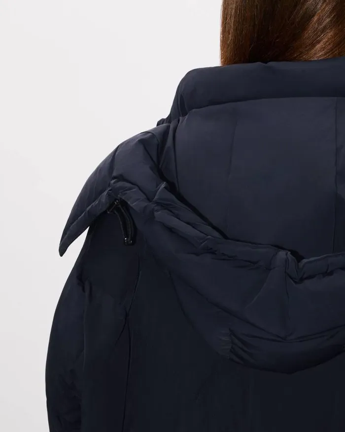 Women 039KENZO Weave039 Long Down Jacket Black Kenzo Jackets And Coats
