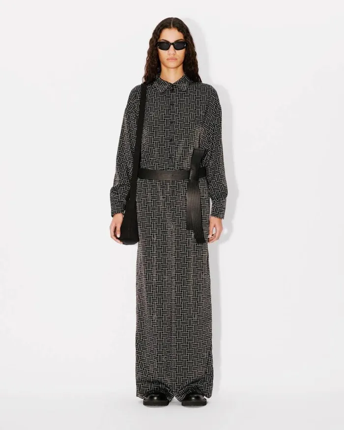 Women 039KENZO Weave039 Pyjama Pants Black Kenzo Pants And Shorts