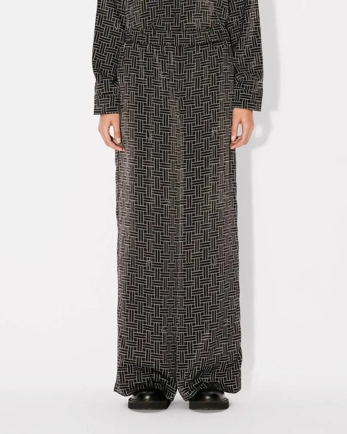 Women 039KENZO Weave039 Pyjama Pants Black Kenzo Pants And Shorts