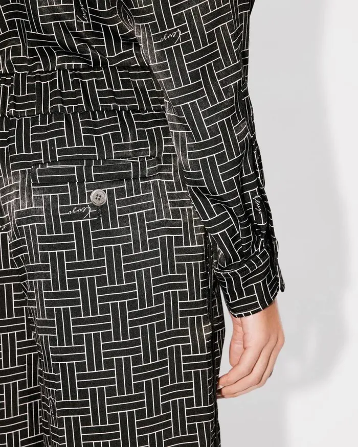 Women 039KENZO Weave039 Pyjama Pants Black Kenzo Pants And Shorts