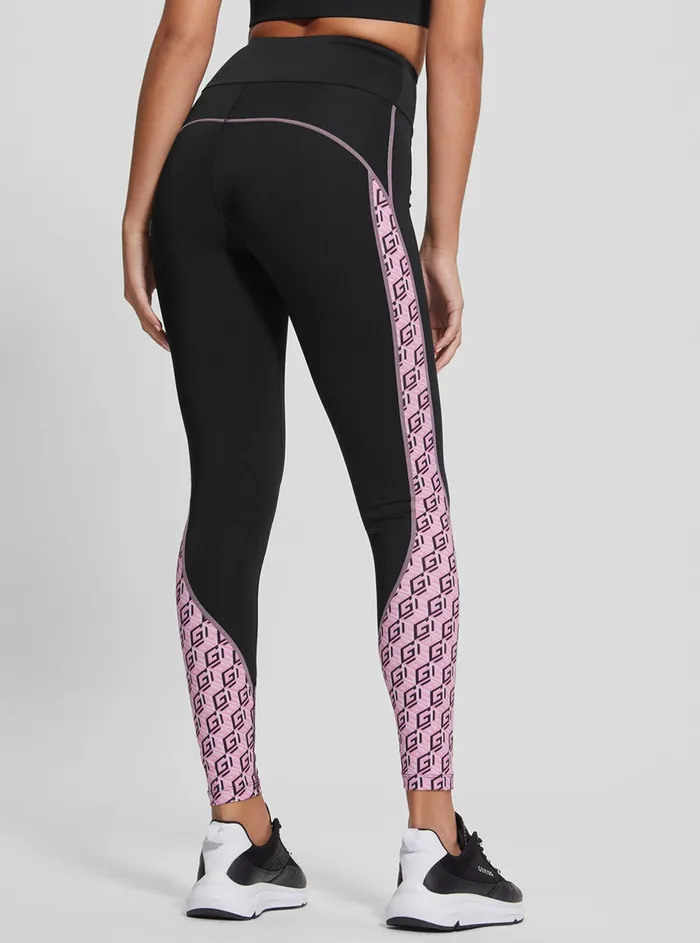 Women Activewear GUESS Eco Black Debra Logo Active Leggings Women Activewear GUESS Eco Black Debra Logo Active Leggings