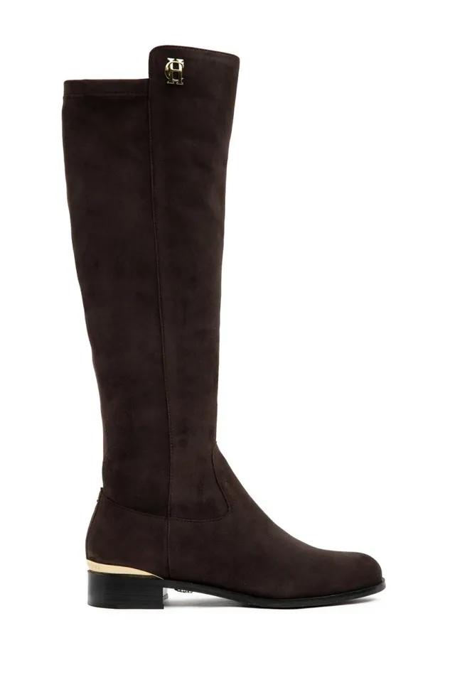 Women Albany Knee Boot Chocolate Suede Holland Cooper Boots