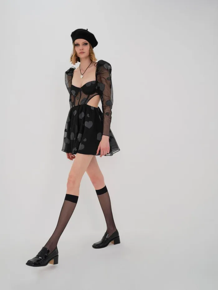 Women Alexandra Long Sleeve Mini Dress Black For Love and Lemons Dresses Women Alexandra Long Sleeve Mini Dress Black For Love and Lemons Dresses