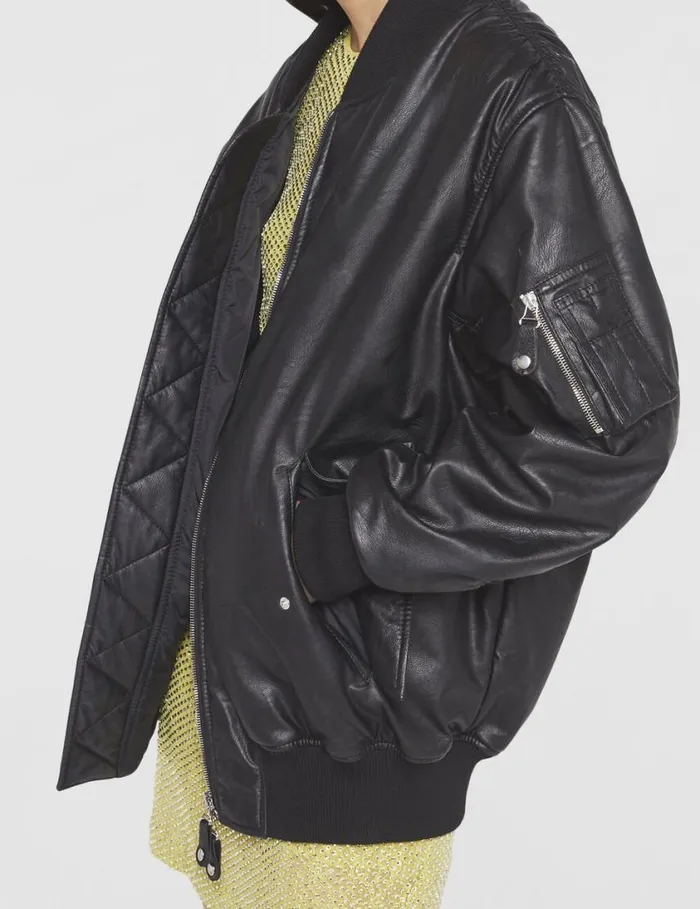 Women Alter Mat Bomber Jacket Black Stella McCartney Coats And Jackets Women Alter Mat Bomber Jacket Black Stella McCartney Coats And Jackets