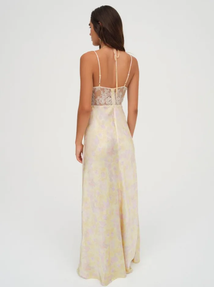 Women Amora Floral Maxi Dress Yellow For Love and Lemons Dresses Women Amora Floral Maxi Dress Yellow For Love and Lemons Dresses