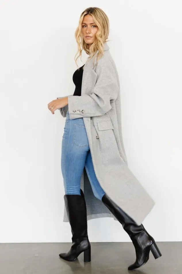 Women Anderson Double Breasted Coat Gray Baltic Born Outerwear Women Anderson Double Breasted Coat Gray Baltic Born Outerwear