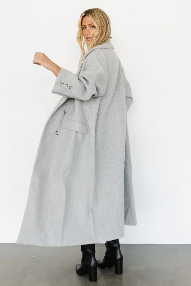 Women Anderson Double Breasted Coat Gray Baltic Born Outerwear Women Anderson Double Breasted Coat Gray Baltic Born Outerwear