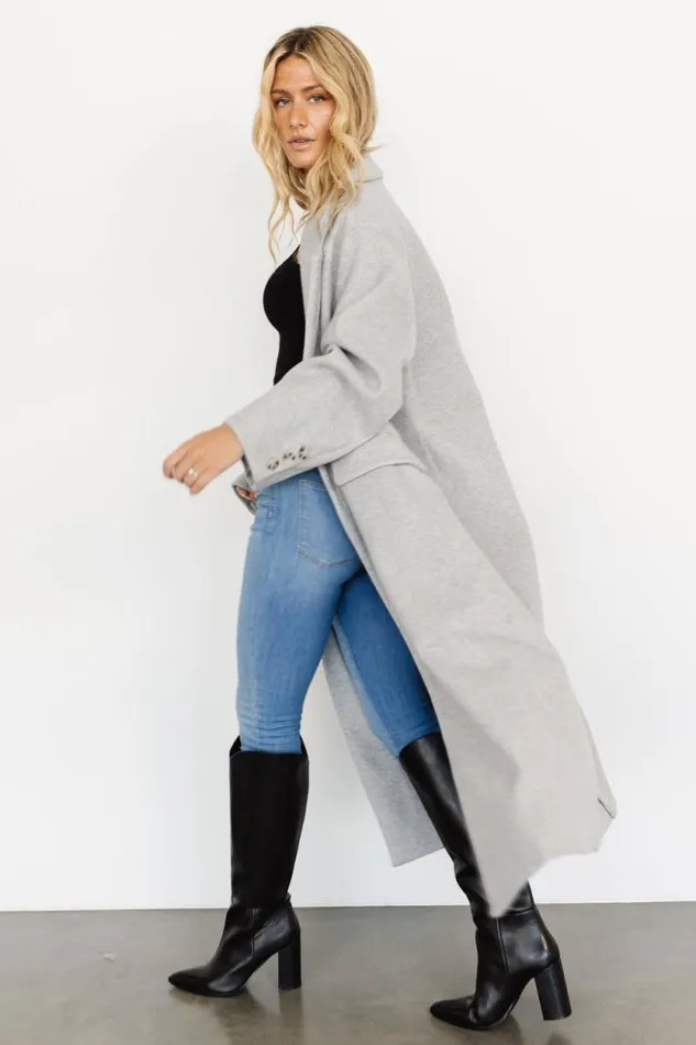 Women Anderson Double Breasted Coat Gray Baltic Born Outerwear Women Anderson Double Breasted Coat Gray Baltic Born Outerwear