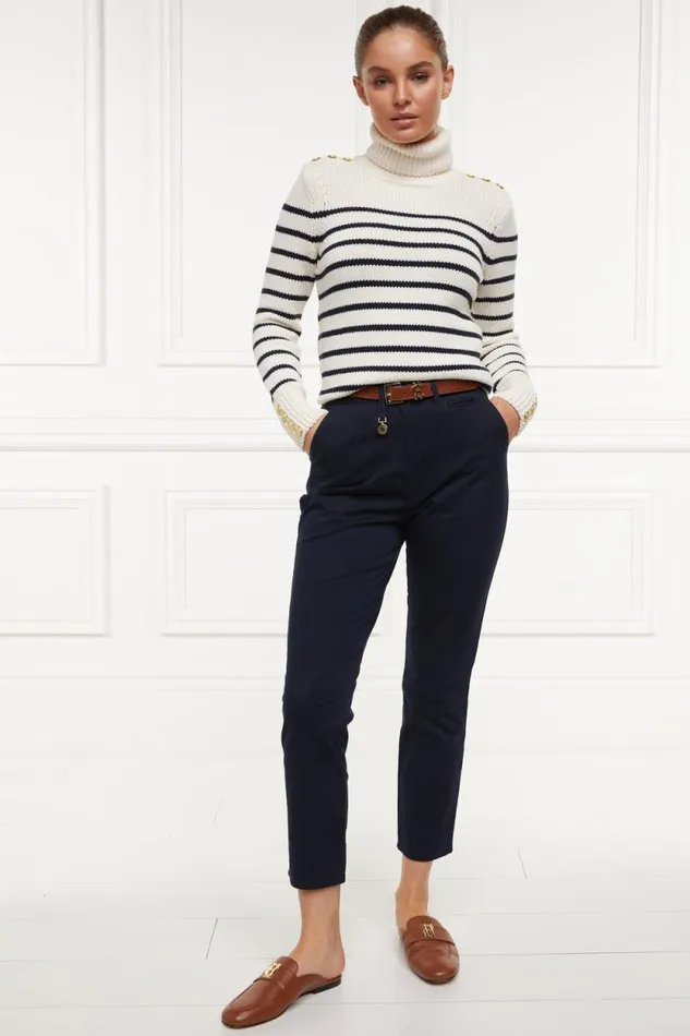 Women Arnesby Chino Ink Navy Holland Cooper Trousers