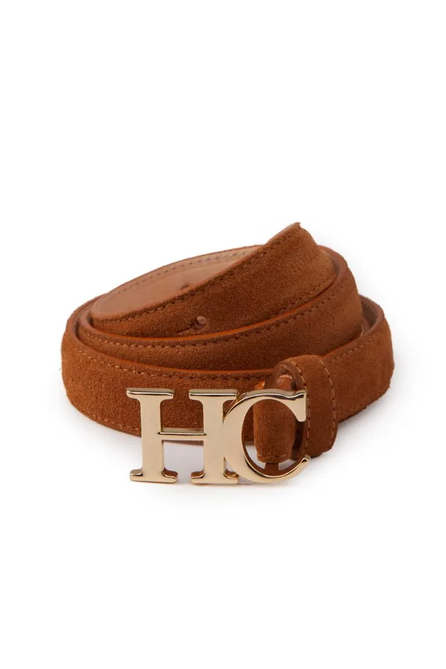 Women Atelier Ultra Slim Belt Tan Suede Holland Cooper Belts Women Atelier Ultra Slim Belt Tan Suede Holland Cooper Belts