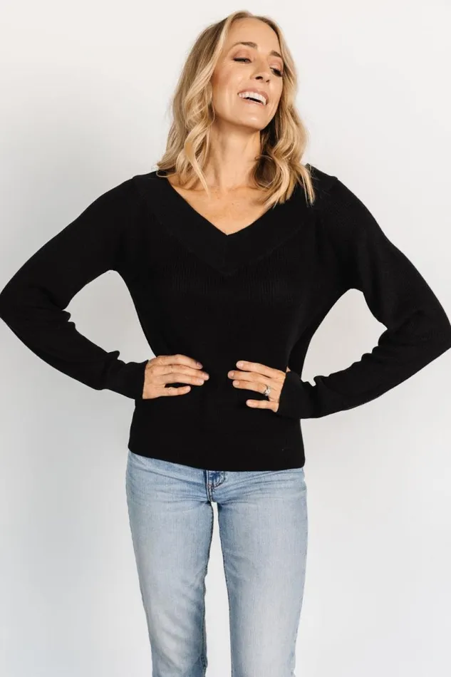 Women Avenue Knit Sweater Black Baltic Born Sweaters Women Avenue Knit Sweater Black Baltic Born Sweaters