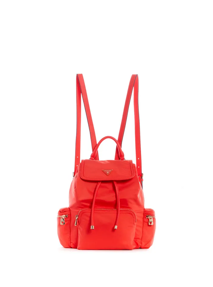 Women Backpacks GUESS Eco Red Gemma Backpack