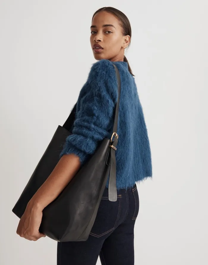 Women Bags Madewell The Essential Bucket Tote True Black