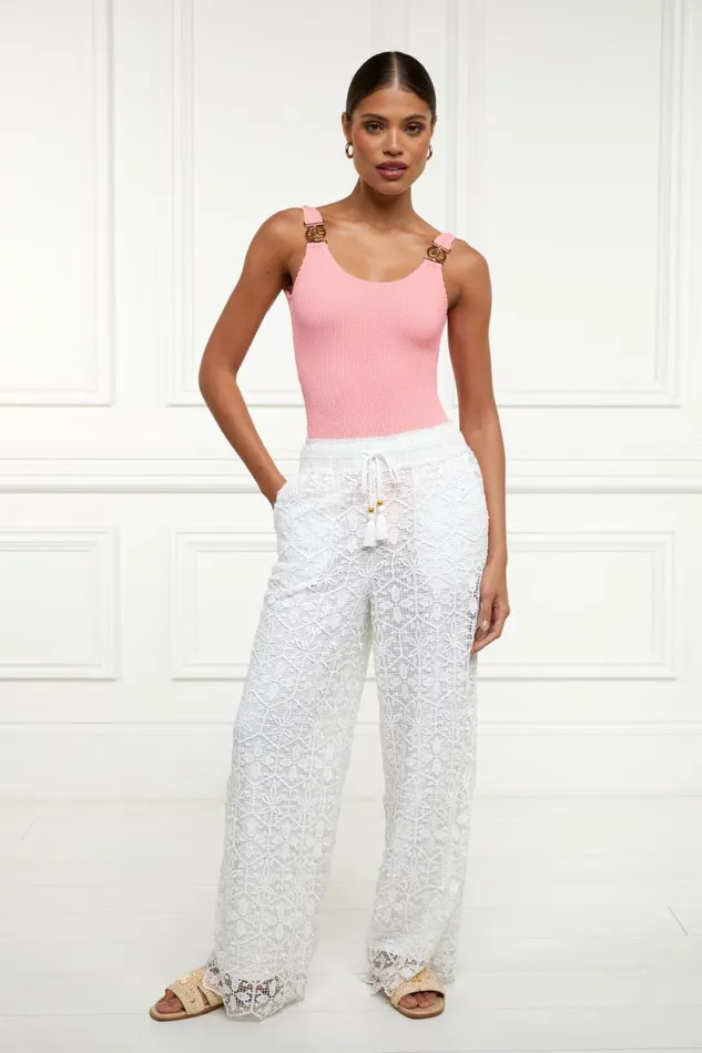 Women Beach Pant White Holland Cooper Trousers