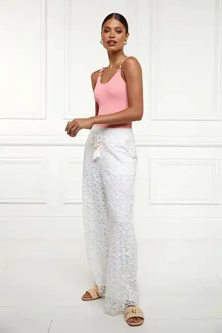 Women Beach Pant White Holland Cooper Trousers Women Beach Pant White Holland Cooper Trousers