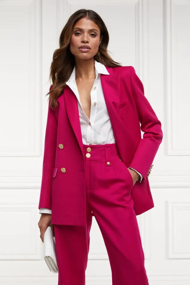 Women Belgravia Blazer Hot Pink Barathea Holland Cooper Blazers