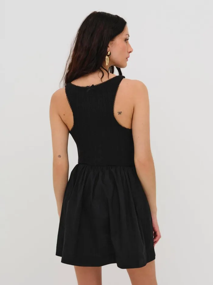 Women Billie Pointelle Mini Dress Black For Love and Lemons Dresses Women Billie Pointelle Mini Dress Black For Love and Lemons Dresses
